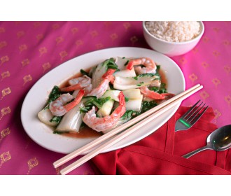 Jumbo Shrimp w/Bok Choy