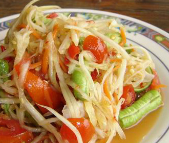 706.  Vegetarian Papaya Salad