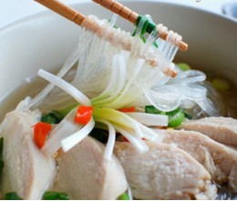 160. Chopped Chicken Glass Noodle Soup